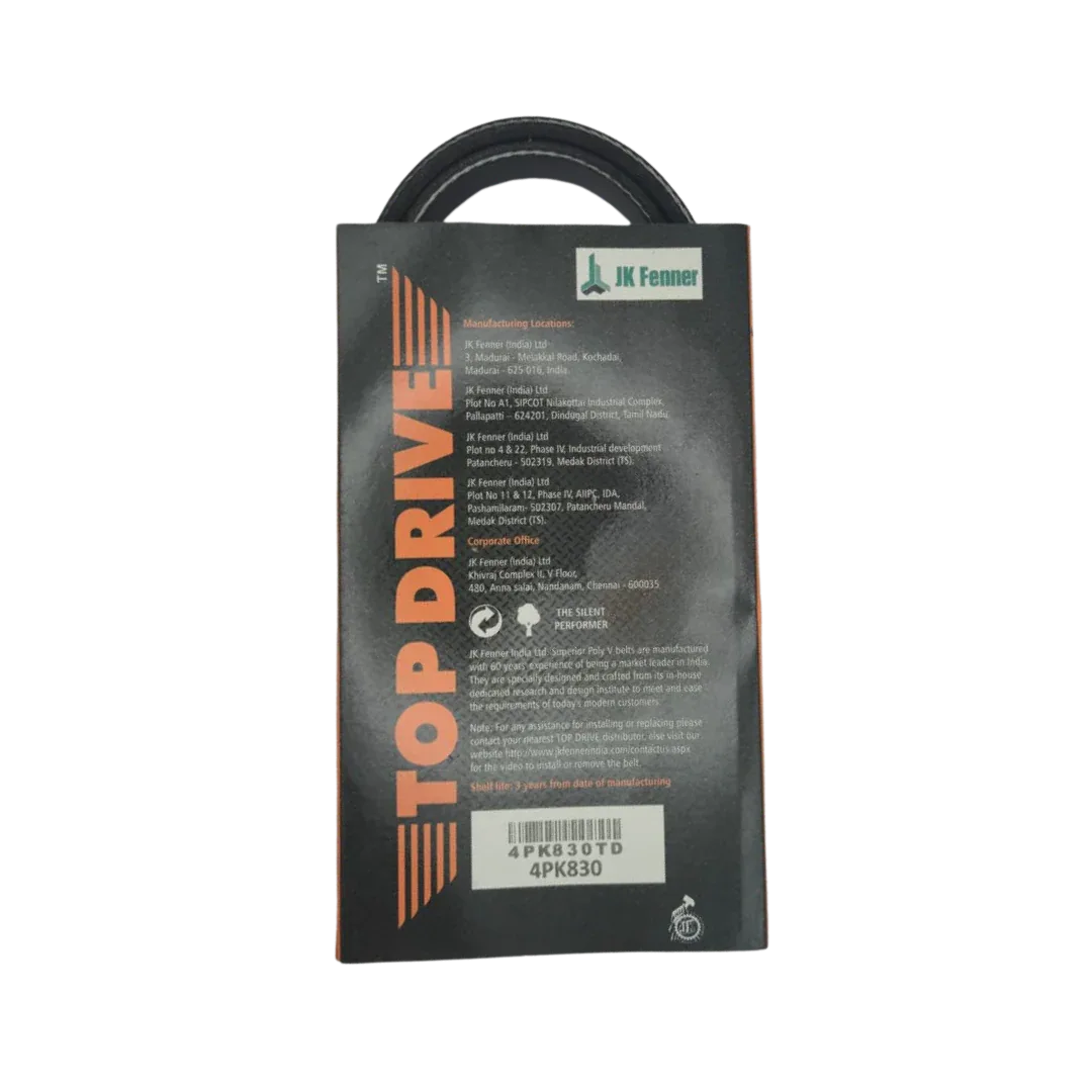 Top Drive Fan Belt 4PK830 - SAF Motors