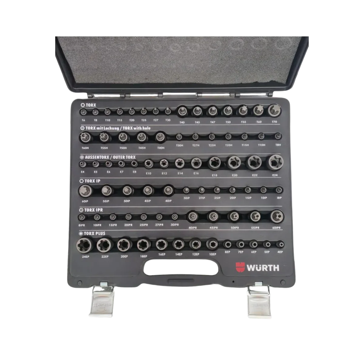 Würth Torx Socket Wrench And Bit Set - 77 Pieces - SAF Motors