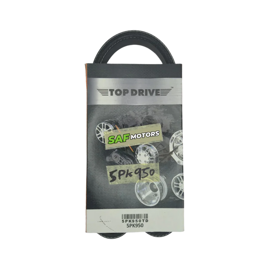 Top Drive Fan Belt 5PK950 - SAF Motors