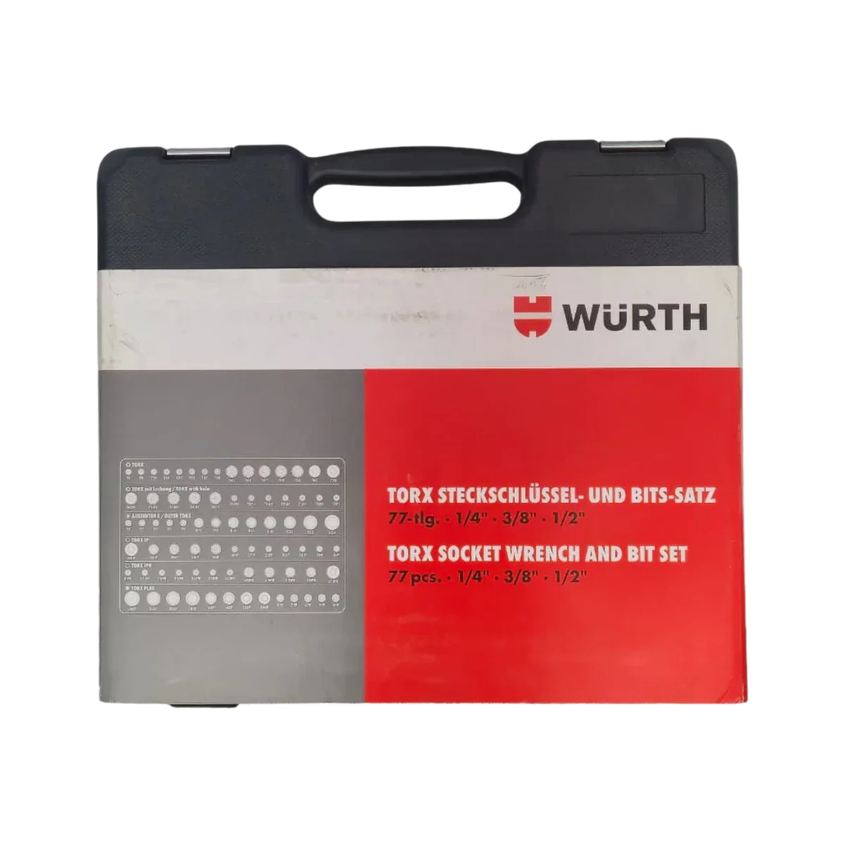 Würth Torx Socket Wrench And Bit Set - 77 Pieces - SAF Motors