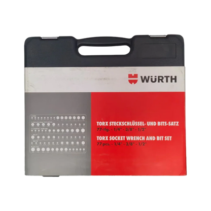 Würth Torx Socket Wrench And Bit Set - 77 Pieces - SAF Motors