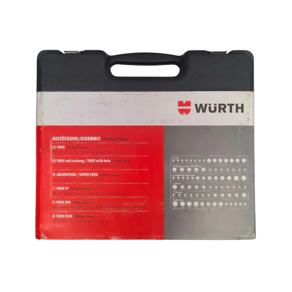 Würth Torx Socket Wrench And Bit Set - 77 Pieces - SAF Motors