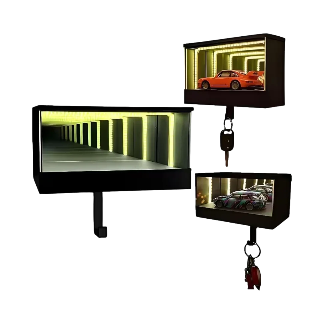Infinity Mirror LED Key Holder