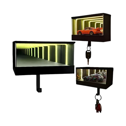 Infinity Mirror LED Key Holder