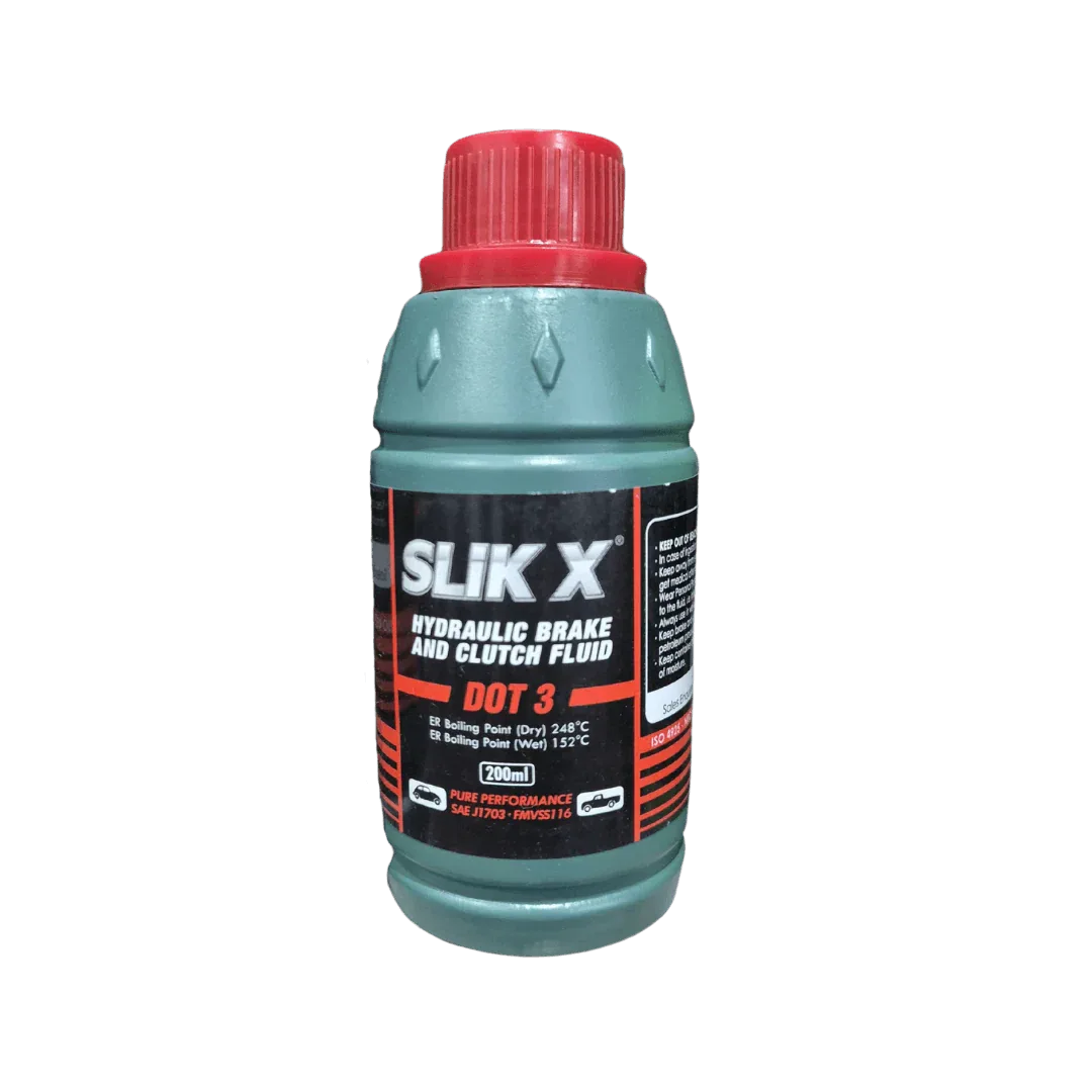 Slik X Hydraulic Brake And Clutch Fluid Dot 3 200ml – SAF Motors