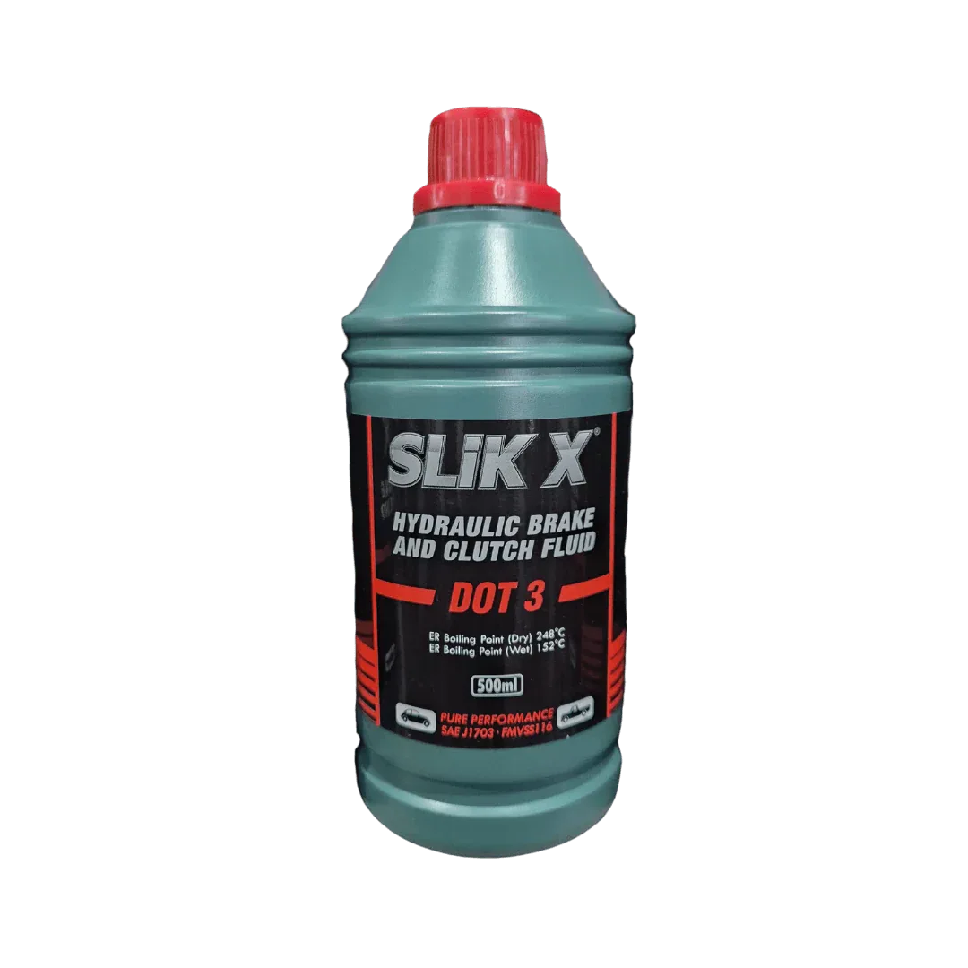 Slik X Hydraulic Brake And Clutch Fluid Dot 3 500ml – SAF Motors