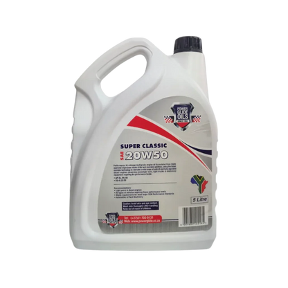 Power Glide Oils Super Classic SAE 20W-50 - 5l
