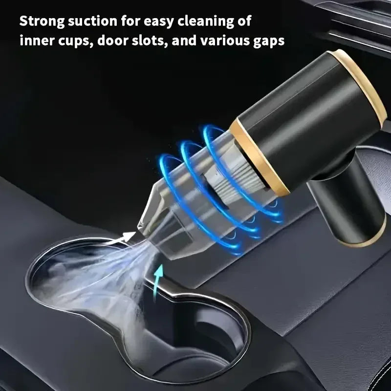 Wireless Car Vacuum Cleaner, Blow And Suck Dual-Purpose + Case - SAF Motors