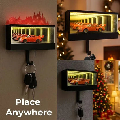 Infinity Mirror LED Key Holder