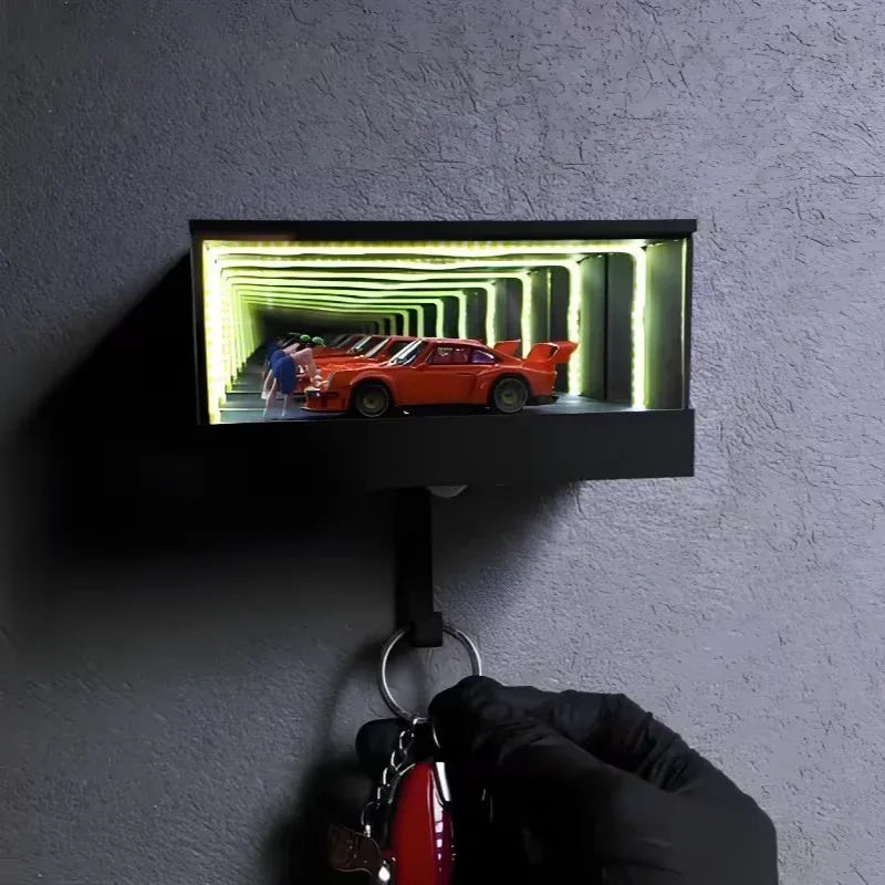 Infinity Mirror LED Key Holder