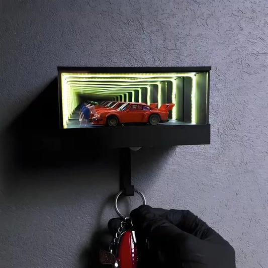 Infinity Mirror LED Key Holder